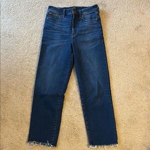 J. Crew Dark Blue Stovepipe Jeans